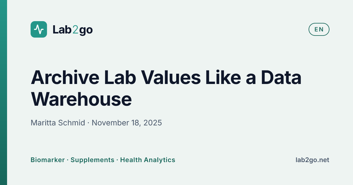 Lab Archive Automation: Build a Health Data Warehouse | Lab2go