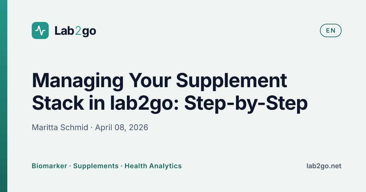 Supplement Stack Management in lab2go 2026 | Step-by-Step | Lab2go